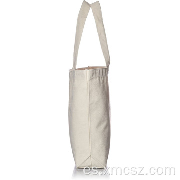 Bolsos de compras reutilizables lisos de color blanco roto